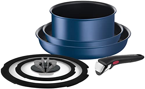 【オンライン限定】 ティファール 取っ手のとれる 鍋 フライパンセット 6点セット IH ガス火対応 PFOAなどの有害物質不使用 「インジニオ･ネオ IHブルーマーキーズ･アンリミテッド」 こびりつきにくさ長持ち ブルー L77991 1枚目 画像