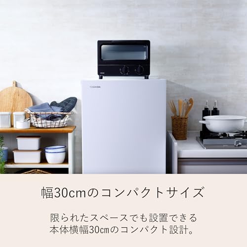 TOSHIBA(東芝) トースター オーブントースター 2枚焼き HTR-PZ3(K) ブラック 温度調節機能付き 受皿付き タイマー15分 中間 画像