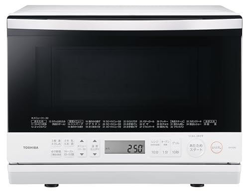 TOSHIBA(東芝) スチームオーブンレンジ 石窯ドーム 26L ER-YD70(W) ホワイト 250℃ 1段調理 フラットテーブル 電子レンジ 赤外線センサー ノンフライ調理 簡単お手入れ 小型 新生活 一人暮らし 二人暮らし ファミリー 1枚目 画像
