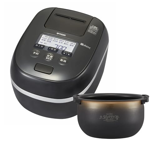 【WEB限定】タイガー魔法瓶(TIGER) 炊飯器 3.5合 圧力IH ご泡火炊き 日本製 24時間保温 土鍋かまどコート釜 ブラック JPD-G06NK 1枚目 画像
