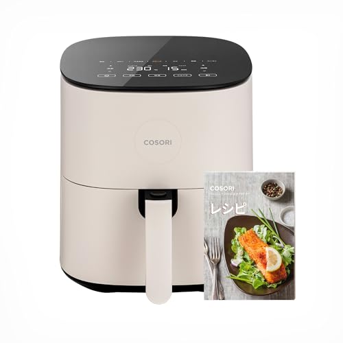 COSORI コソリ ノンフライヤー 4.7L 大容量 家庭用 電気 エアフライヤー 最高温230℃ 揚げ物 ポテト 惣菜 日本語レシピ付き タイマー 自動電源オフ PSE認証済み アイボリー CAF-L501-WJP 1枚目 画像
