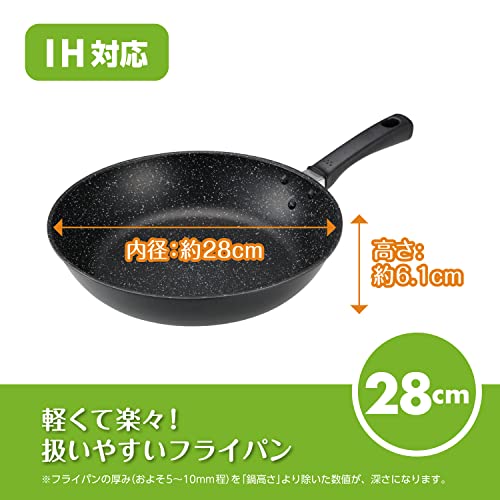 貝印 KAI 軽い 軽量 高熱効率 フライパン 28cm ガス火 IH対応 PFOA PFOS フリー KHS DW5630 最後 画像