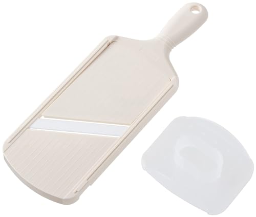 京セラ 日本製 薄切り スライサー セラミック サビない 除菌漂白 OK 3段階 厚み調節機能 プロテクター付 ホワイト CSN-182WHP Kyocera 1枚目 画像