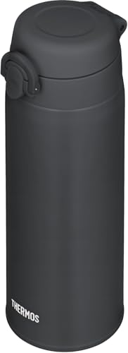 【Amazon.co.jp 限定】サーモス 水筒 真空断熱ケータイマグ 500ml ダークグレー 飲み口外せてお手入れ簡単 超軽量コンパクトタイプ ワンタッチオープン ステンレス ボトル 保温保冷 JOF-500 DGY 中間 画像