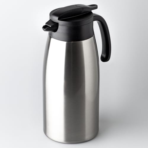 アトラス 保冷ポット 保温ポット 2.5L 圧抜き弁あり 超軽量 節電 省エネ 広口 卓上ポット ステンレスポット 魔法瓶 保温 保冷 真空断熱二重構造 コンパクト 洗いやすい シルバー AVTP-2500SV 1枚目 画像