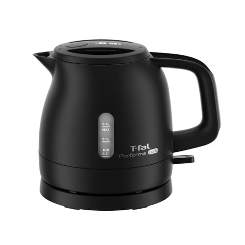 【オンライン限定】ティファール 電気ケトル 0.8L シンプル 転倒お湯もれロック 省スチーム設計 「パフォーマ ロック ブラック」 軽量コンパクト KO1618JP 1枚目 画像