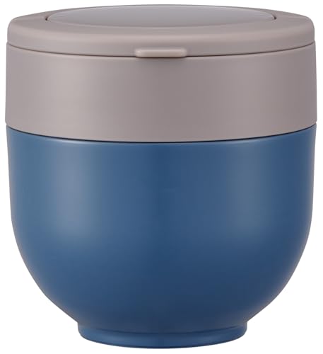 スケーター(Skater) 保温 保冷 丼ぶり ランチジャー 800ml 折りたたみハンドル付 抗菌 アッシュブルー LDNO8AG 最後 画像