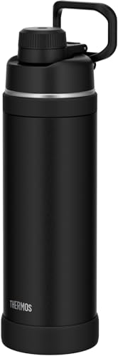 【ハンドル付き・食洗機対応】サーモス 水筒 真空断熱スポーツボトル 1L ブラック 持ち運びに便利なキャリーループ 直飲み 飲み口が外せて洗いやすい 保冷専用 FJU-1000 BK 1枚目 画像