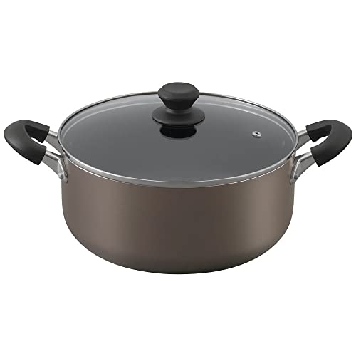 アイリスオーヤマ 鍋 26cm ガス火/IH対応 蓋付き ダイヤモンドコート 長持ち こびりつきにくい お手入れ簡単 DIS-P26 ブラウン 1枚目 画像