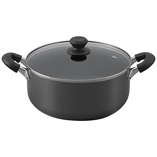 アイリスオーヤマ 鍋 26cm ガス火/IH対応 蓋付き ダイヤモンドコート 長持ち こびりつきにくい お手入れ簡単 DIS-P26 ブラック 1枚目 画像