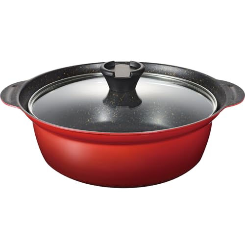 和平フレイズ 土鍋風 卓上鍋 24cm 4.3L 8号 3~4人用 IH対応 ガス PFOAフリー ふっ素樹脂加工 なごみ丈膳 RB-3199 1枚目 画像