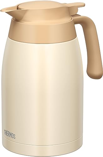 サーモス ステンレスポット 1.5L クリームホワイト 保温ポット 魔法びん構造 TTB-1501 CRW 1枚目 画像