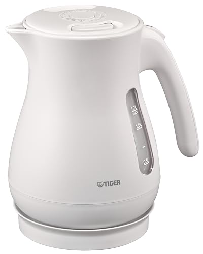 【WEB限定】タイガー魔法瓶 電気ケトル 驚速 軽量 蒸気セーブ 湯沸かし 1.2L 転倒お湯漏れ防止 カラ炊き防止 マットホワイト PCL-N120 WM 1枚目 画像