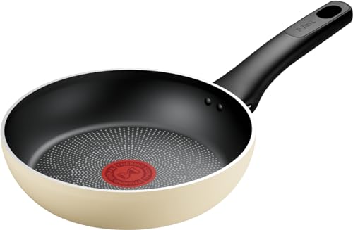 【オンライン限定】 ティファール フライパン 20cm IH ガス火対応 PFOAなどの有害物質不使用 こびりつきにくさ長持ち 「IHチタン･エクセレンス バニラベージュ フライパン」 ベージュ G18202 1枚目 画像