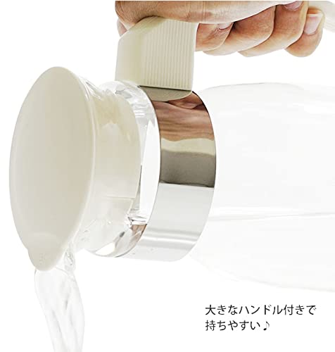 HARIO(ハリオ) 冷蔵庫 ポット スリム N オフホワイト 1400ml 日本製 麦茶ポット プレゼント ギフト 贈り物 RPLN-14-OW 中間 画像