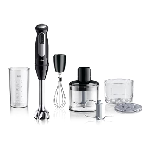 ブラウン ハンドブレンダー マルチクイック5 Pro MQ55254M つぶす 混ぜる 泡立てる きざむ みじん切り 粗みじん切り 砕く 時短 離乳食 ギフト プレゼント 400W 1台7役 25段階スピード調節 ドイツ設計 簡単お手入れ 1枚目 画像