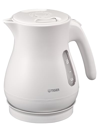 【WEB限定】タイガー魔法瓶 電気ケトル 驚速 軽量 湯沸かし 1.0L 蒸気セーブ 転倒お湯漏れ防止 カラ炊き防止 マットホワイト PCL-N100 WM 1枚目 画像