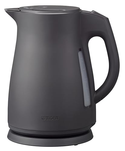【WEB限定カラー】タイガー魔法瓶 電気ケトル 蒸気セーブ スゴ軽 湯沸かし 1.5L 転倒お湯漏れ防止 カラ炊き防止 軽量 コンパクト 驚速 ブラックPCT-N150 K 1枚目 画像