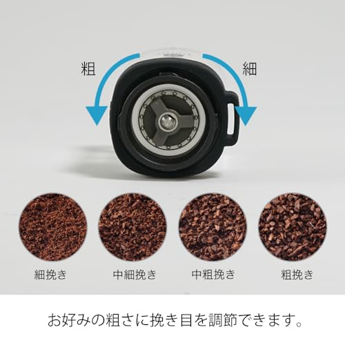 HARIO(ハリオ) コーヒーミル・スマートG セラミック臼 透明 クリア コーヒー豆 24g 2杯用 MSGN-2-T 最後 画像