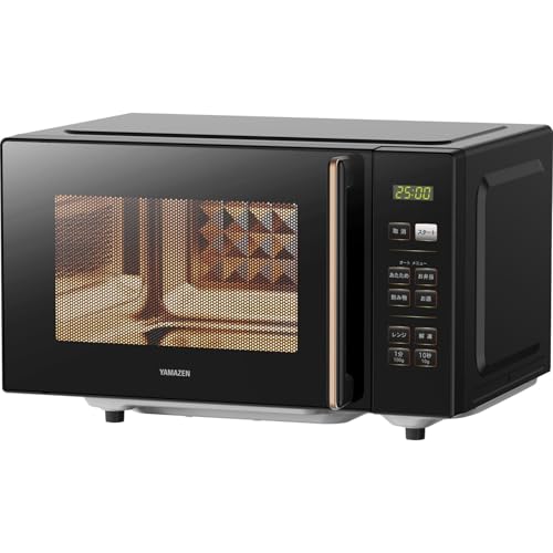 [山善] 電子レンジ 18L 単機能 一人暮らし 二人暮らし ヘルツフリー フラットテーブル オートメニュー4種類 全国対応 タイマー機能 チャイルドロック搭載 ブラック PRW-F180(B) 1枚目 画像