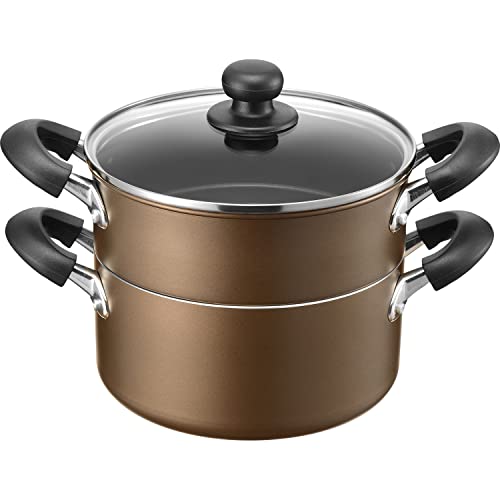 和平フレイズ 二段蒸し器 20cm 蒸し料理 シュウマイ 鍋としても使える 内面ふっ素 汚れにくい 直火・IH おおらか鍋 RB-2509 1枚目 画像