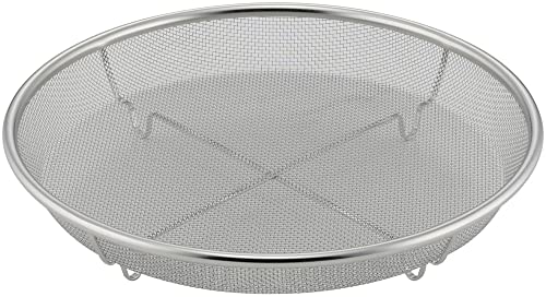 下村企販 フライパンで使える 蒸しざる 25cm 【日本製】 食洗機対応 フライパンで手軽に蒸し料理 水切れがいい 14メッシュ 脚付き 肉まん 焼売 そうめん とうもろこし 蒸し器 ステンレス 燕三条 43201 1枚目 画像