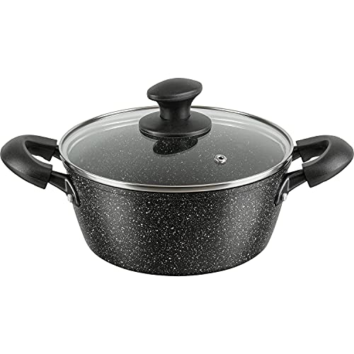 和平フレイズ 耐摩耗性アップ! マーブルコート 両手鍋 20cm くっつきにくい IH・ガス対応 ダブルマーブルα RB-2122 1枚目 画像