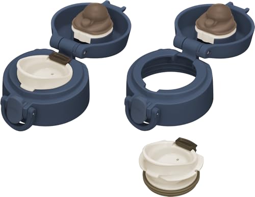 【Amazon.co.jp 限定】サーモス 水筒 真空断熱ケータイマグ 500ml ダークネイビー 飲み口外せてお手入れ簡単 超軽量コンパクトタイプ ワンタッチオープン ステンレス ボトル 保温保冷 JOF-500 DNVY 中間 画像