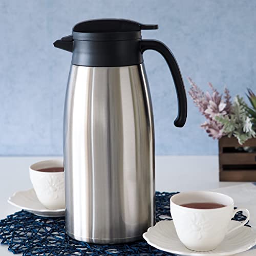 アトラス 保冷ポット 保温ポット 2.5L 圧抜き弁あり 超軽量 節電 省エネ 広口 卓上ポット ステンレスポット 魔法瓶 保温 保冷 真空断熱二重構造 コンパクト 洗いやすい シルバー AVTP-2500SV 最後 画像