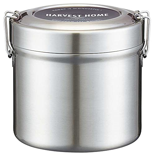 スケーター(Skater) 保温弁当箱 丼型 2段 1050ml 大容量 男性 ステンレス ランチジャー 保温保冷 真空断熱構造 STLB3AG 1枚目 画像