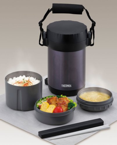 サーモス ステンレスランチジャー 約1.6合 ミッドナイトブルー JBG-2000 MDB 中間 画像