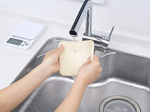 タニタ(Tanita) クッキングスケール シリコンカバー付き 最小表示0.1g 最大計量2kgまで計れる 収納に便利なフック穴付き デジタル はかり ホワイト KJ-212 WH 中間 画像