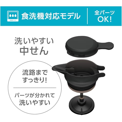 【食洗機対応モデル】 サーモス ステンレスポット 1.5L ステンレス 保温ポット 卓上ポット 保温保冷 広口設計 TTG-1500 S 中間 画像