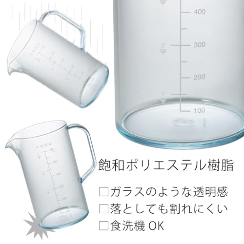 KOGU 珈琲考具 割れない コーヒーサーバー 600ml 【日本製】 食洗機対応 樹脂製 ガラスのような透明感 軽量 1~4杯用 目盛り付き スマート アウトドア キャンプ ドリップ 器具 おしゃれ 燕三条 46036 プレゼント 誕生日 記念日 ギフト 贈り物 下村企販 クリスマス 中間 画像