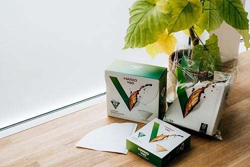 HARIO(ハリオ) V60ペーパーフィルター01W ホワイト 1~2杯用 100枚入り 日本製 VCF-01-100W 中間 画像