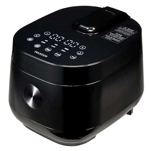 MAXZEN 炊飯器 4合 一人暮らし 二人暮らし マイコン式 7種の炊飯メニュー 予約 保温 早炊き 無洗米 玄米 チャイルドロック お手入れ簡単 シンプル コンパクト ブラック MRC-TX401 マクスゼン 1枚目 画像
