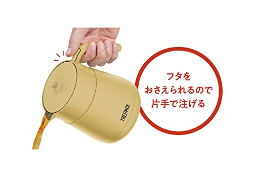 サーモス 真空断熱ティーポット ストレーナー付き 700ml ベージュ TTE-700 BE 中間 画像