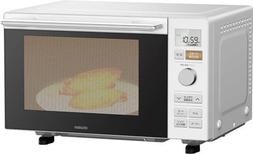 [山善] 電子レンジ オーブンレンジ 18L 一人暮らし 二人暮らし フラットテーブル トースト機能付き オーブン機能付き 自動メニュー18種類 簡単お手入れ グリル機能 ホワイト YRP-F181TV(W) 1枚目 画像