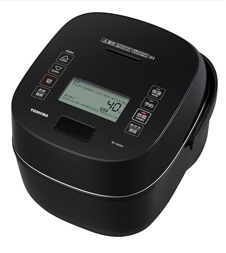 TOSHIBA(東芝) 炊飯器 炎匠炊き 5.5合 RC-10VSV(K) グランブラック 真空圧力IH rice cooker 日本製 真空ひたし 真空保温白米40時間 1枚目 画像