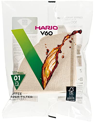 HARIO(ハリオ) V60用 ペーパーフィルター 01M 1~2杯用 200枚入り みさらし VCF-01-100M 最後 画像