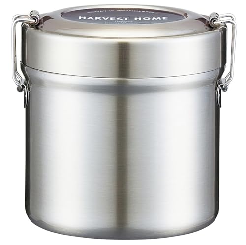 スケーター(Skater) 保温弁当箱 丼ぶり型 600ml 小容量 ステンレス ランチジャー 保温保冷 真空断熱構造 ベーシック STLB1AG-A 1枚目 画像