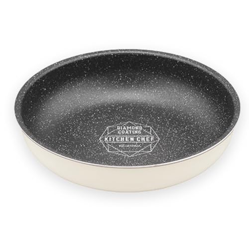 アイリスオーヤマ フライパン 26cm IH&ガス火対応 ダイヤモンドコートパン 耐摩耗性試験50万回クリア 取っ手の取れるフライパン お手入れ簡単 アイボリーDCI-T26F アイボリー 1枚目 画像