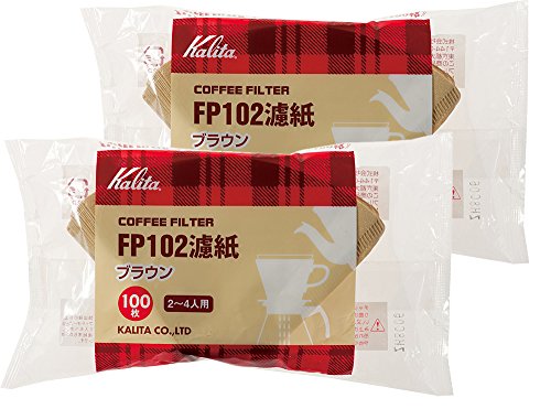 カリタ Kalita うまみを引き出す コーヒー ペーパー フィルター 台形 2~4人用 FP102濾紙 200枚(100×2) ブラウン #13129 おしゃれ キャンプ アウトドア 喫茶店 アンティーク 結婚 祝い プレゼント 誕生日 女性 男性 還暦 退職 記念日 ギフト 贈り物 還暦 敬老 1枚目 画像