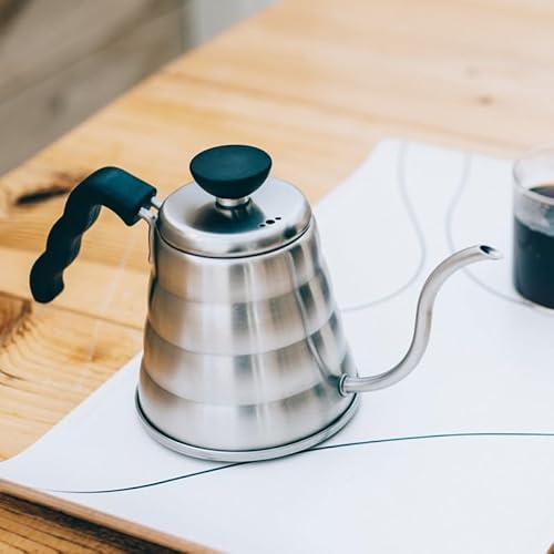 HARIO(ハリオ) V60 ドリップケトル・ヴォ―ノ 実用容量500mL 直火OK IH非対応 ヘアラインシルバー プレゼント ギフト 贈り物 VKBR-70-HSV 中間 画像