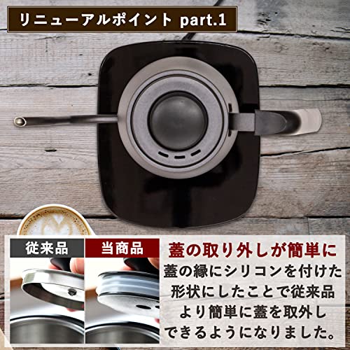 [山善] 電気ケトル 電気ポット 0.8L 一人暮らし 二人暮らし ドリップケトル (温度調節/保温/空焚き防止機能) 沸騰後自動電源OFF ブラック EKG-C801(B) 中間 画像