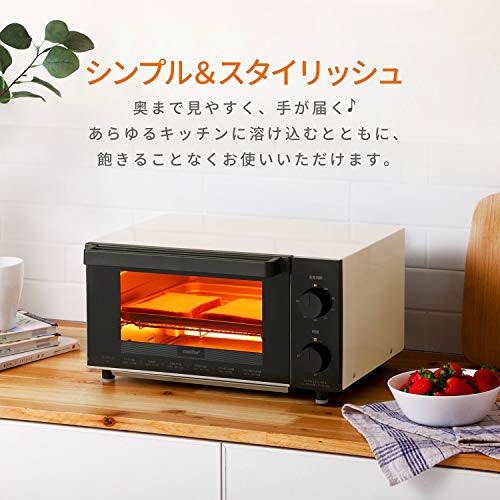 COMFEE' オーブントースター 4枚焼き 12L イマー設定 1200W 上下ヒーター トレー付き お手入れ簡単 省スペース設計 CF-AC121 最後 画像