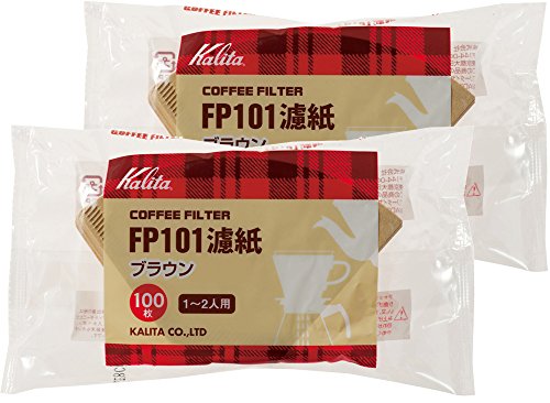 カリタ Kalita うまみを引き出す コーヒー ペーパー フィルター 台形 1~2人用 FP101濾紙 200枚(100×2) ブラウン #11111 おしゃれ キャンプ アウトドア 喫茶店 アンティーク 結婚 祝い プレゼント 誕生日 女性 男性 還暦 退職 記念日 ギフト 贈り物 還暦 敬老 1枚目 画像