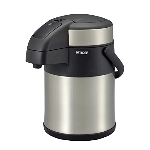 タイガー魔法瓶(TIGER) タイガー 保温 保冷 卓上 ステンレス エアーポット エコ とら~ず 2.2L MAA-C221XC クリアーステンレス(シルバー) 1枚目 画像
