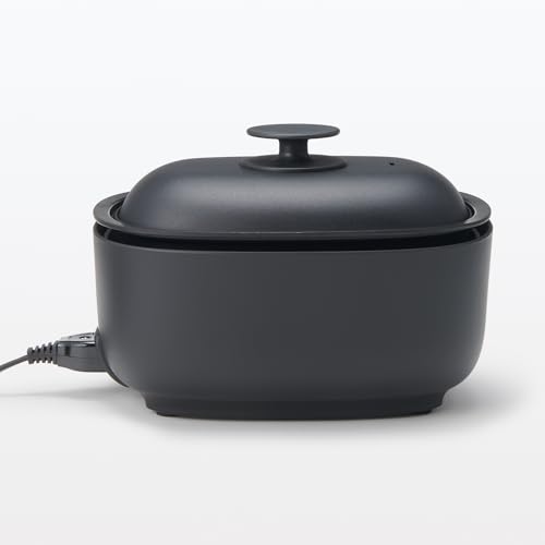 無印良品 深型ホットプレート 黒 MJ-HPFK2 LA1PJA3A 中間 画像