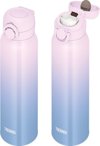 サーモス 水筒 真空断熱ケータイマグ 750ml ライラックブルー 飲み口外せてお手入れ簡単 軽量タイプ ワンタッチオープン ステンレス ボトル 保温保冷 JNR-753LTD LL-BL 中間 画像